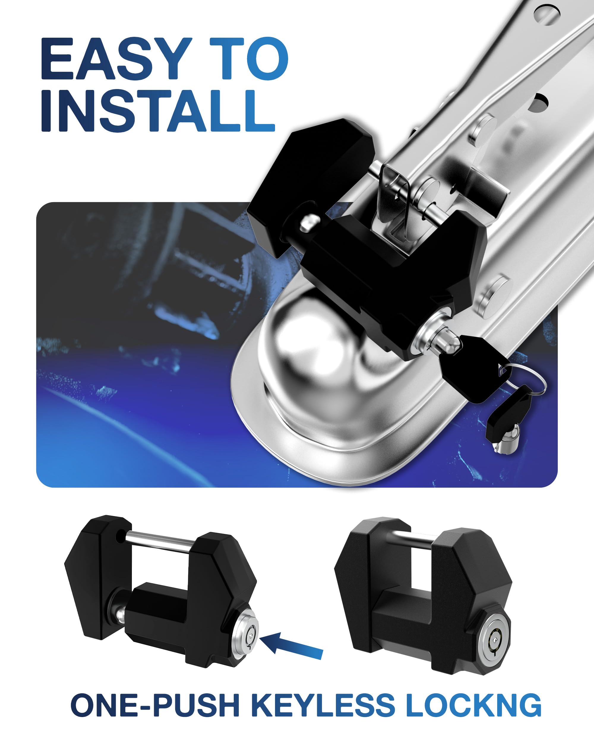 TOPICK wide-span lock demonstrates compatibility with wide couplers.