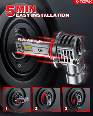 TOPIK 9005HB3 bulb flicker-free operation reduces in-car distractions