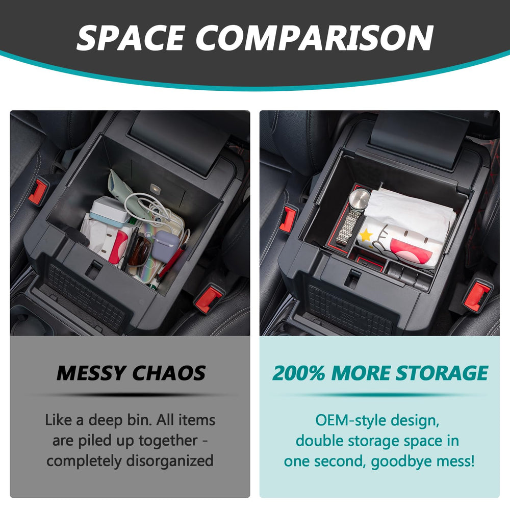 TopInstall Ford Explorer non-slip mats prevent items from sliding during drive.