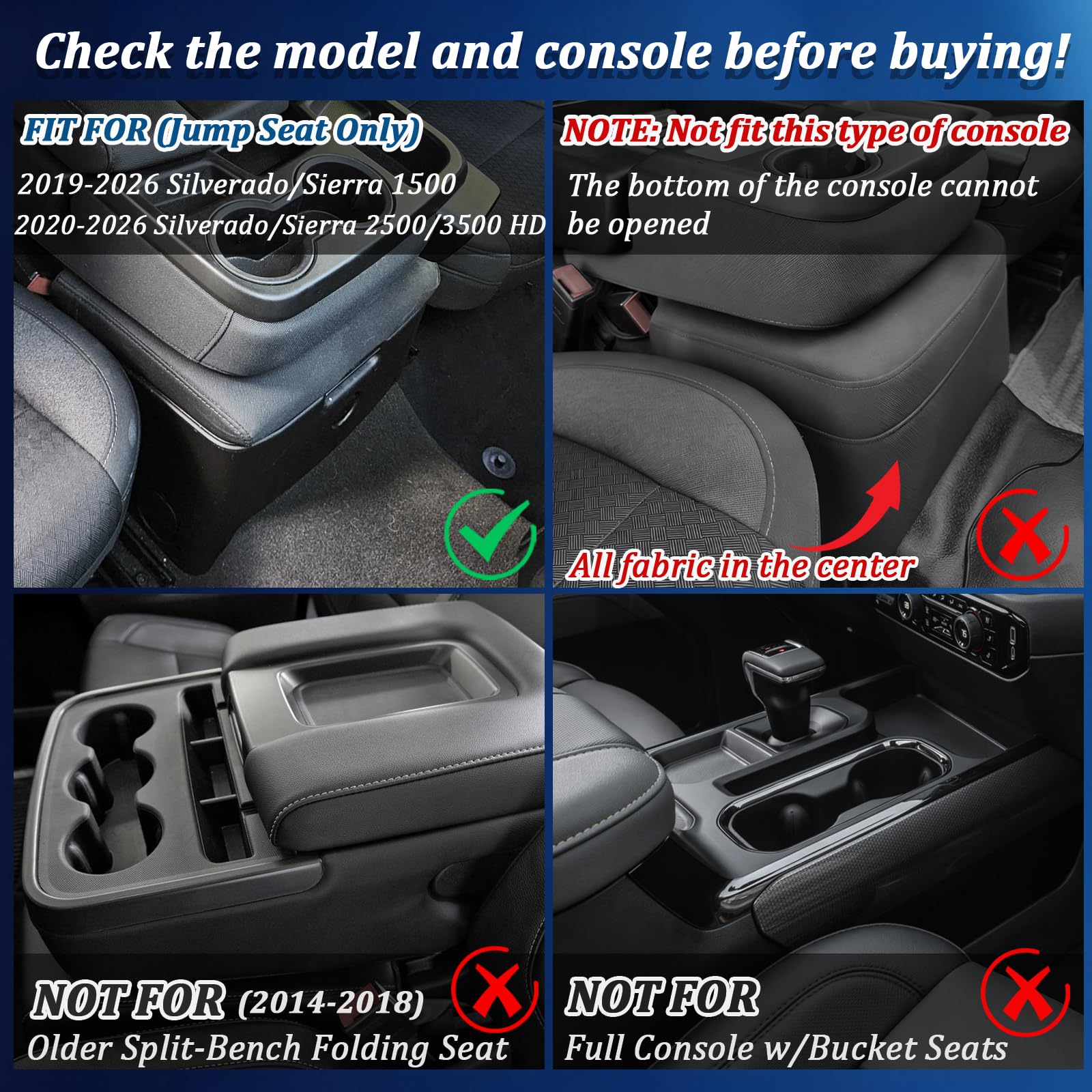 TopINSTALL hanging tray designed for split-bench Silverado/Sierra keeps essentials within reach.