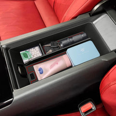TopINSTALL red center console tray fits 2025–2026 Camry for organized gear