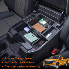 TopInstall three-layer storage tray increases in-cabin organization