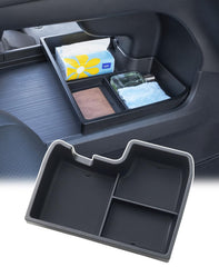 TOPINSTALL New Console Bottom Organizer front view shows accessible compartments for Sienna.