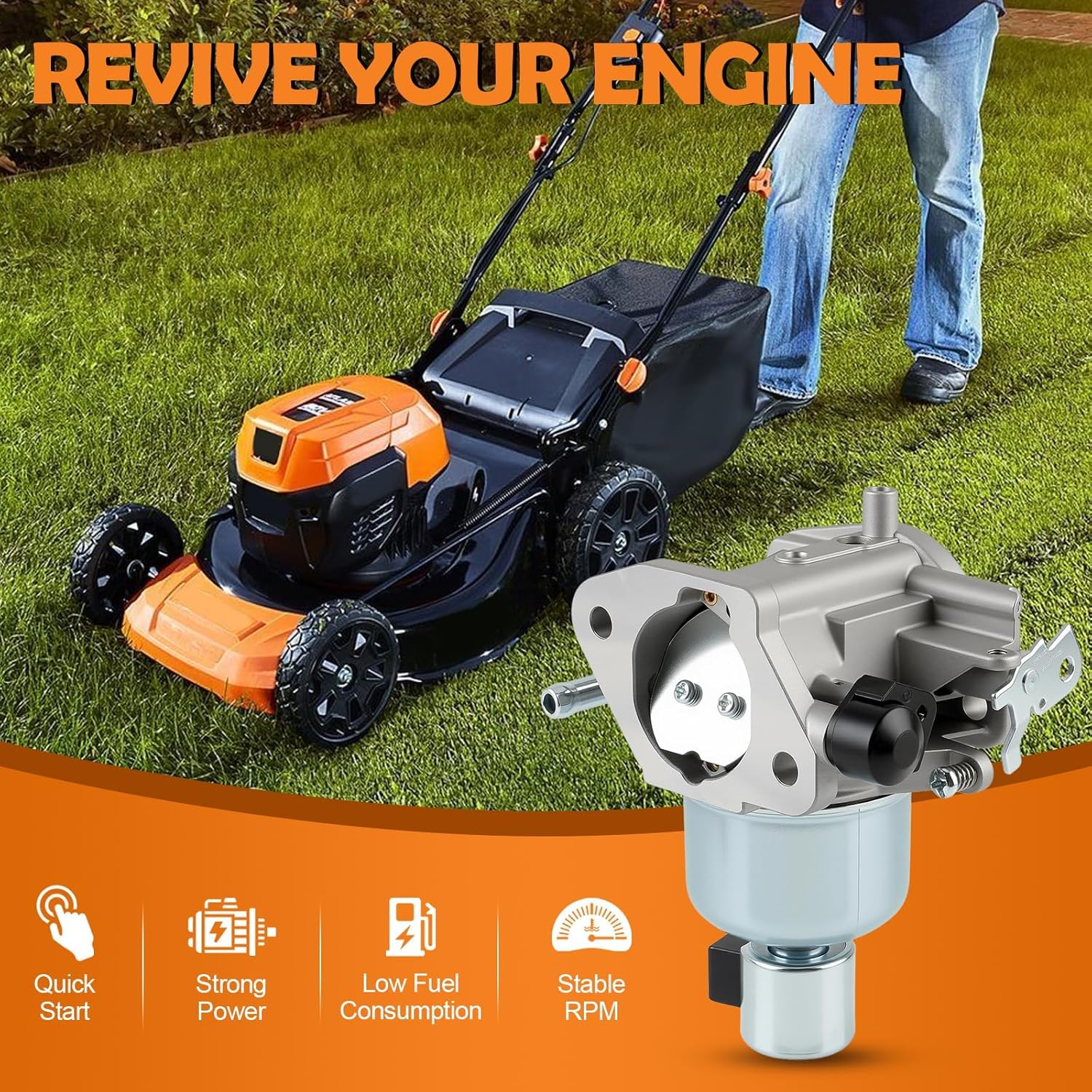 Topkidame Kohler KT730 carburetor image for 7000-series engines enhances performance.