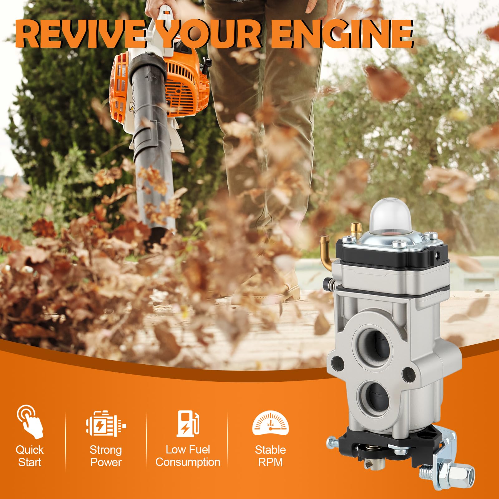 Topkidame primer bulbs included, easing starts and choke operation