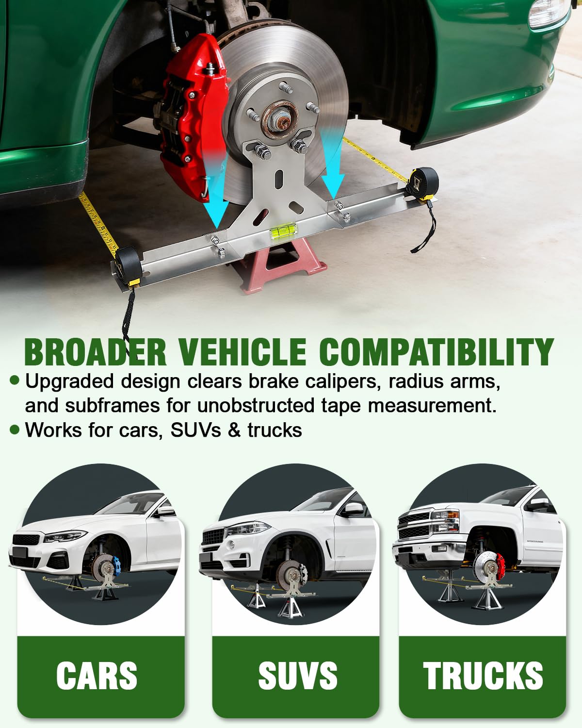 Toplamper hub stands provide stable support during measurements.