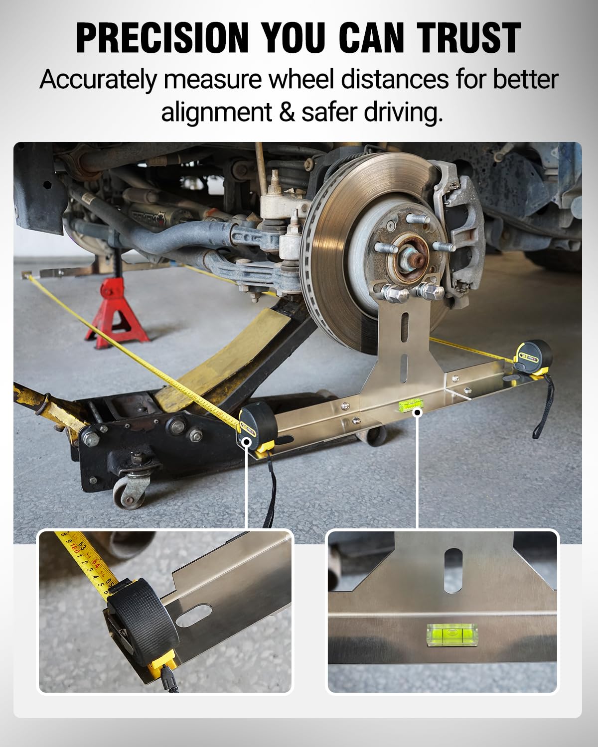 Stainless steel plates resist rust during repeated garage use