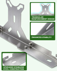 Toplamper toe reference tool helps verify toe angle between professional visits.