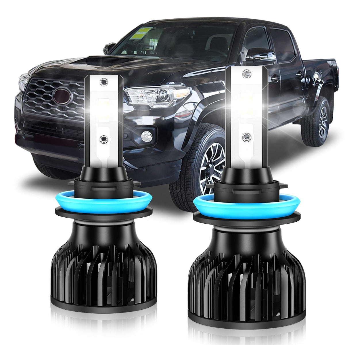 TOPLYGS Tacoma low-beam bulb 6000K for brighter night visibility.
