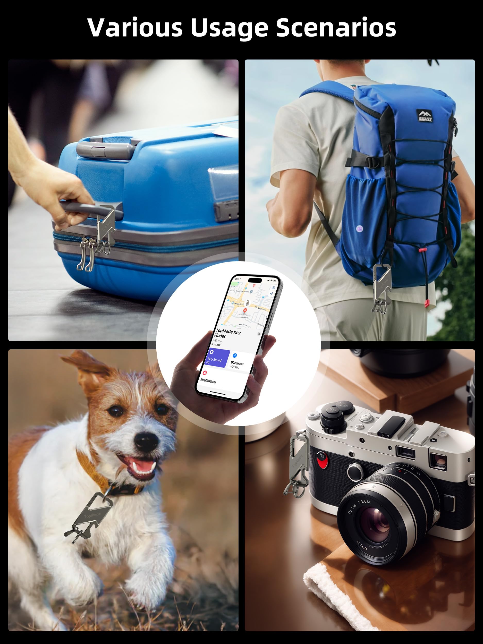 TopMade keychain proves handy for hiking, cycling, and daily errands