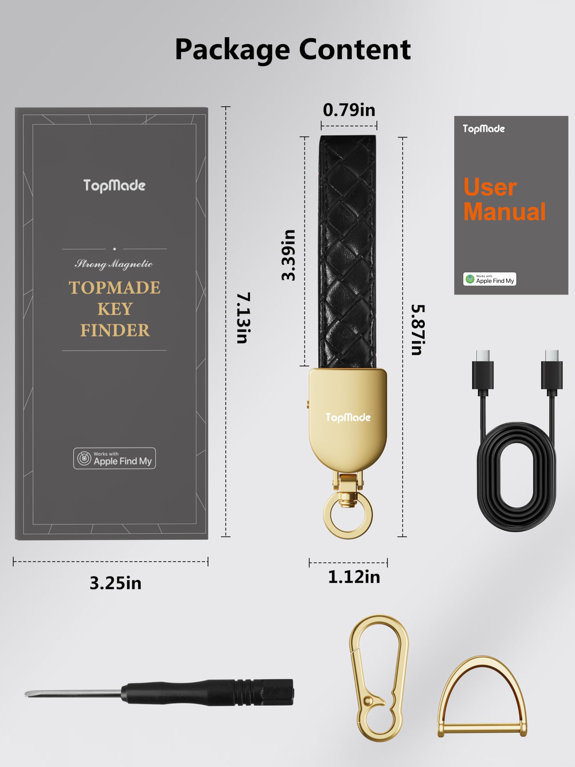 TopMade premium gift box presentation for the keychain