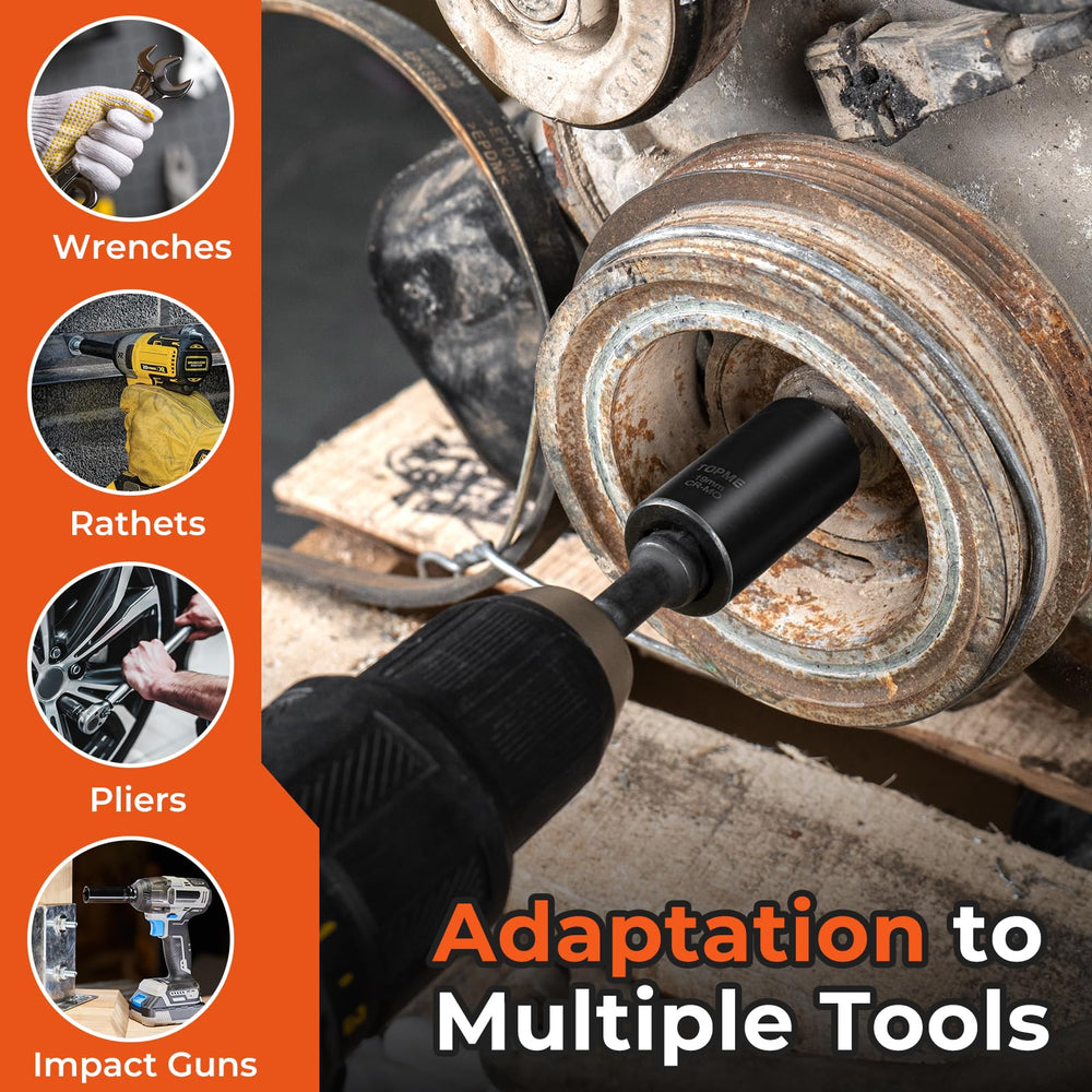 Topme 22mm extractor handles stubborn nuts in tough settings.