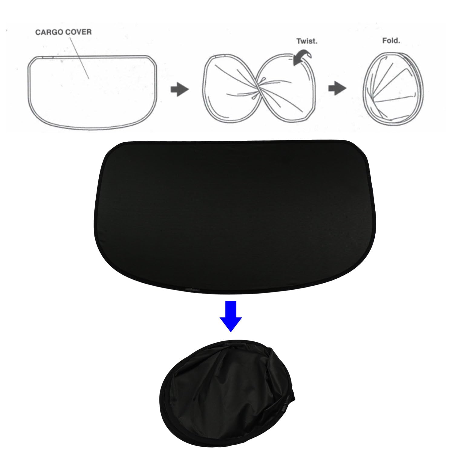 Topraco HRV cargo cover material detail highlighting waterproof canvas.