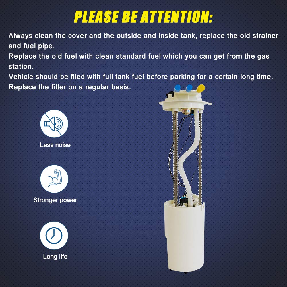 TOPSCOPE fuel pump assembly with electrical connector enables easy plug-and-play installation.