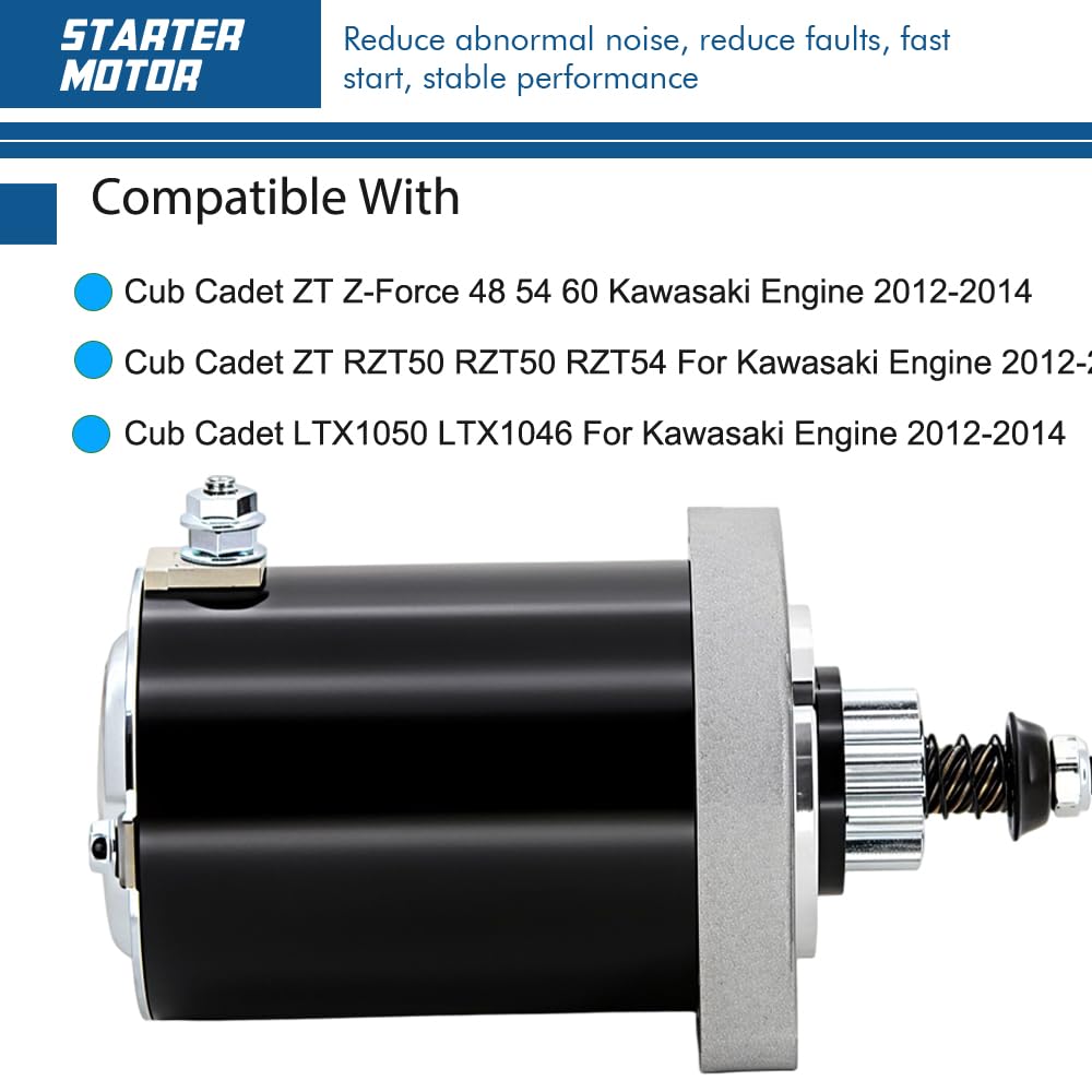 TOPSCOPE Kawasaki starter installation view for straightforward swap on compatible engines