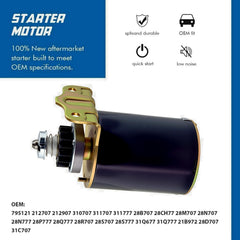 TOPSCOPE starter motor packaging box indicates brand-new, OE-standard part ready for installation