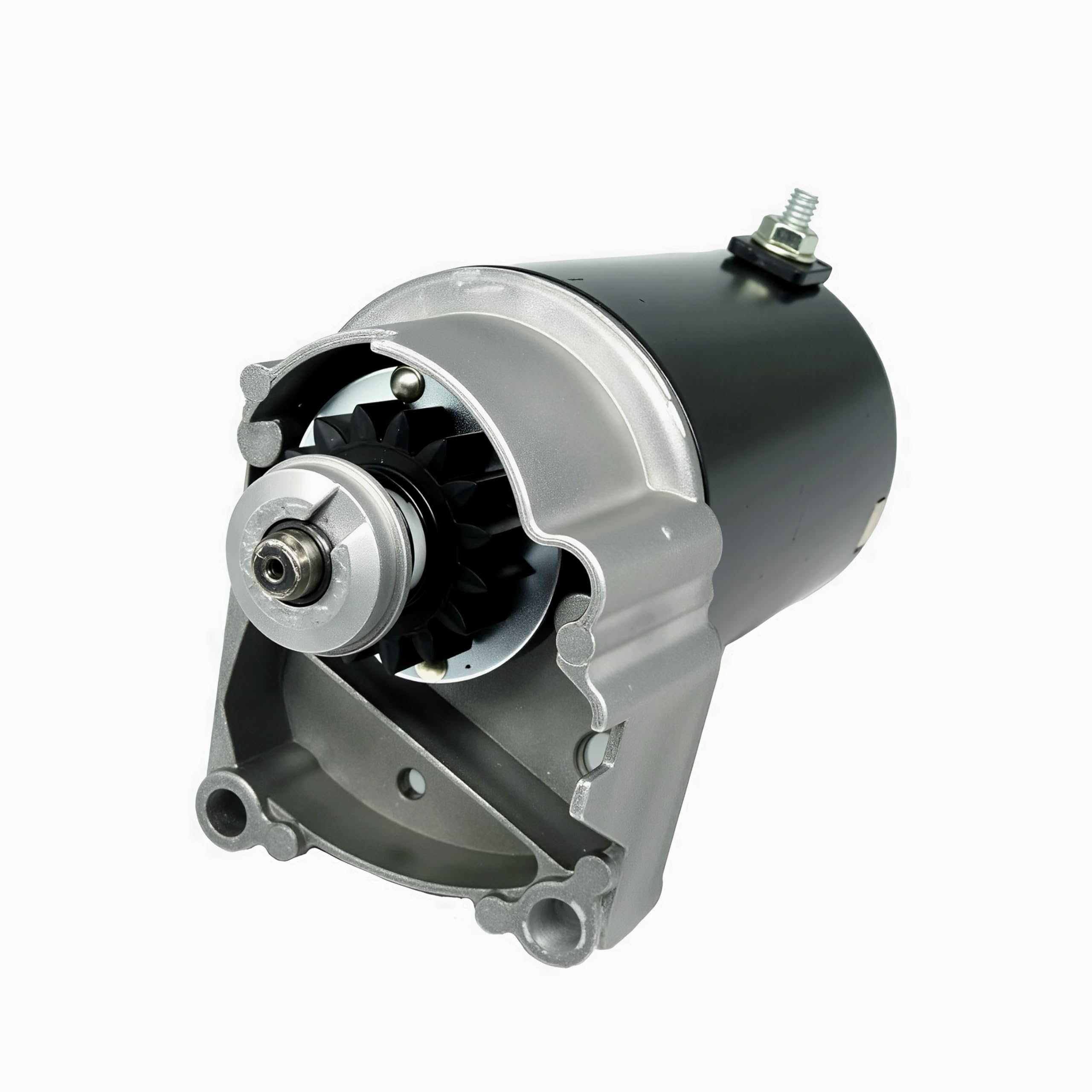 TOPSCOPE starter motor for V Twin front view supports reliable cold starts.