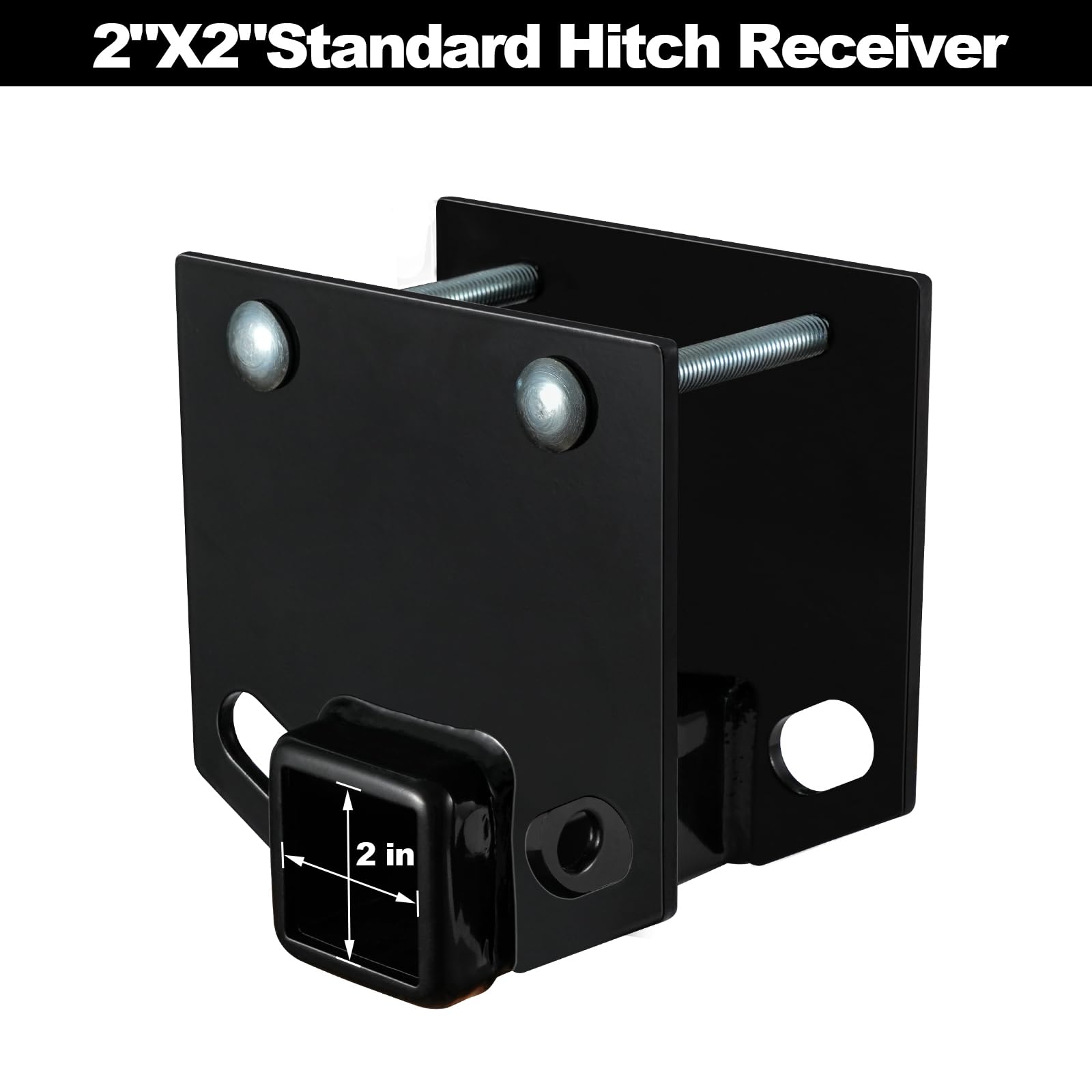 TOPSHINE hitch receiver being installed with a wrench for quick setup.