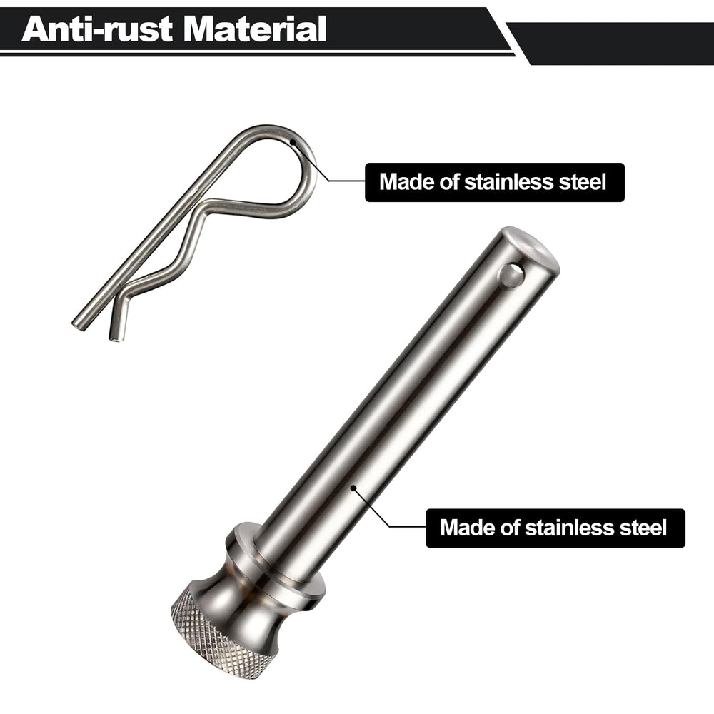 TOPSHINE trailer hitch pin 5-8 diameter compatible with 2.5-inch receivers