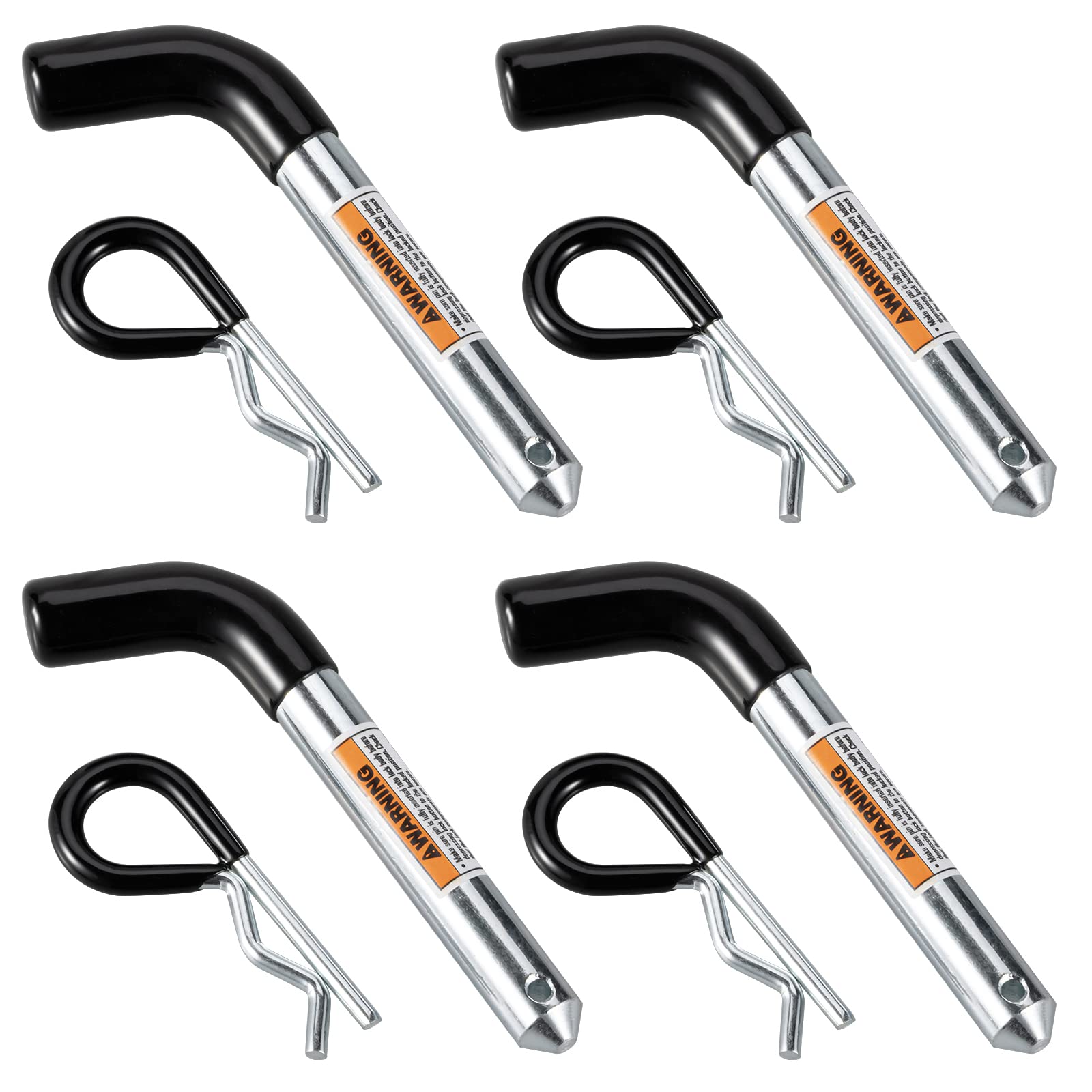 TOPSHINE trailer hitch pin clip four-pack for reliable towing connections