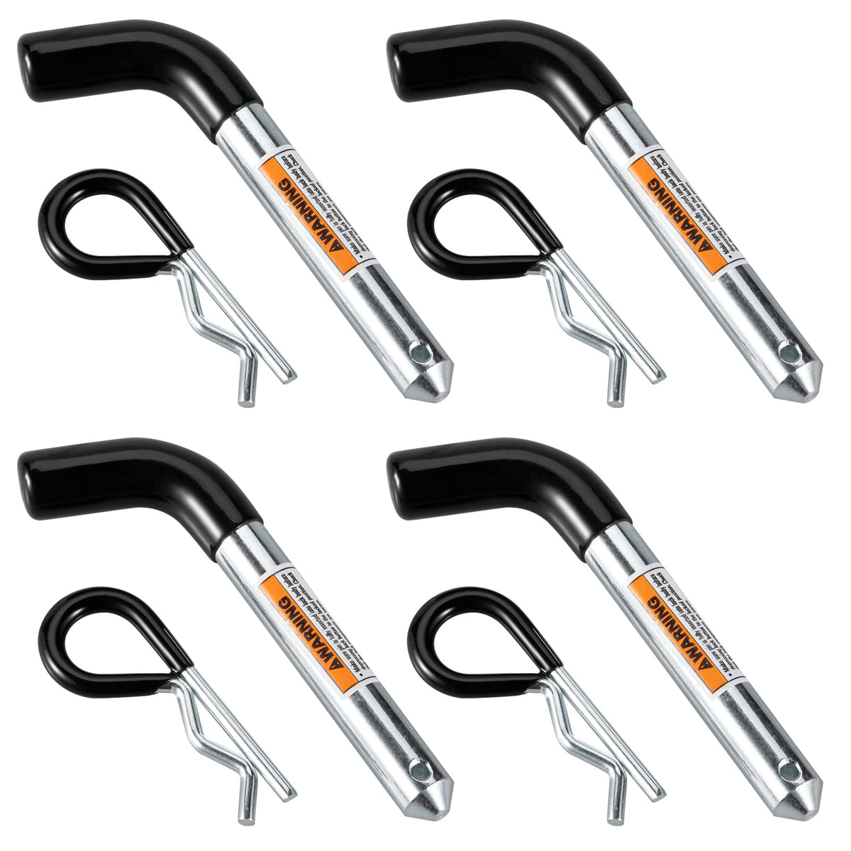 TOPSHINE trailer hitch pin clip four-pack for reliable towing connections