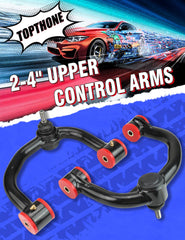 TOPTHANE tubular-construction front upper control arm highlights rugged durability for off-road use.