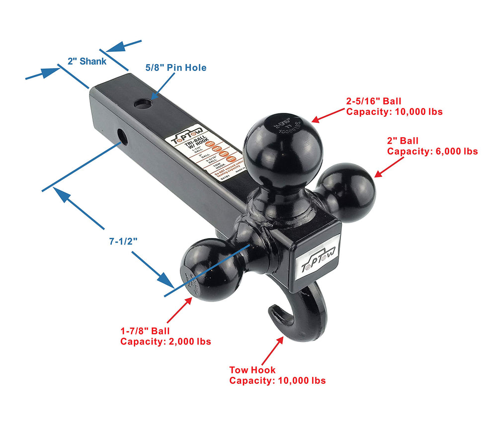 TOPTOW 64181 hollow shank shown for easy insertion into receivers