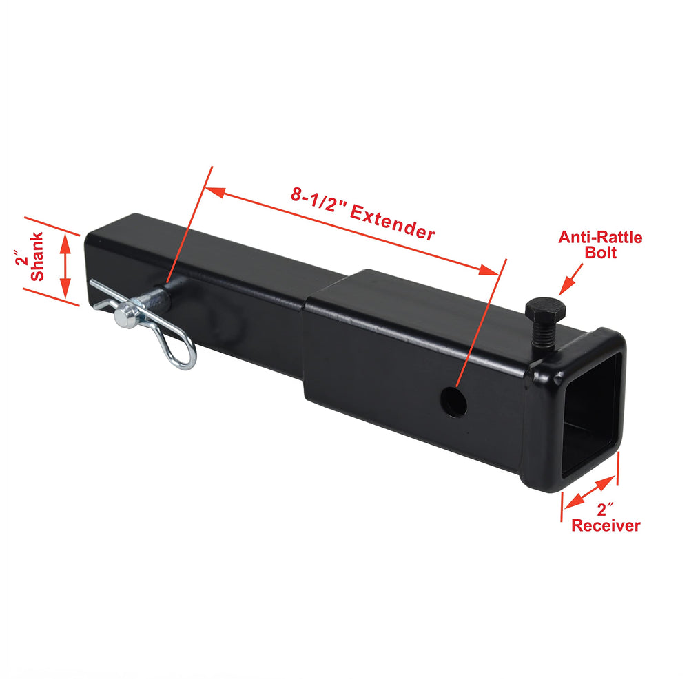 TOPTOW anti-rattle stabilizer reduces wobble at hitch joints.
