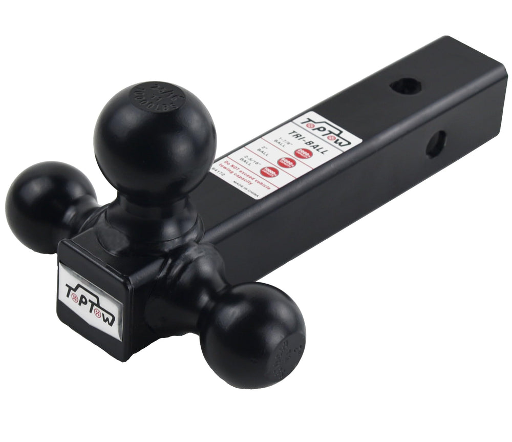 TOPTOW black powder-coated finish protects against rust and corrosion