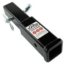 TOPTOW hitch extender 7in extension increases rear clearance for racks.