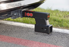 TOPTOW hitch extender 8-inch extension enables reach behind larger trailers