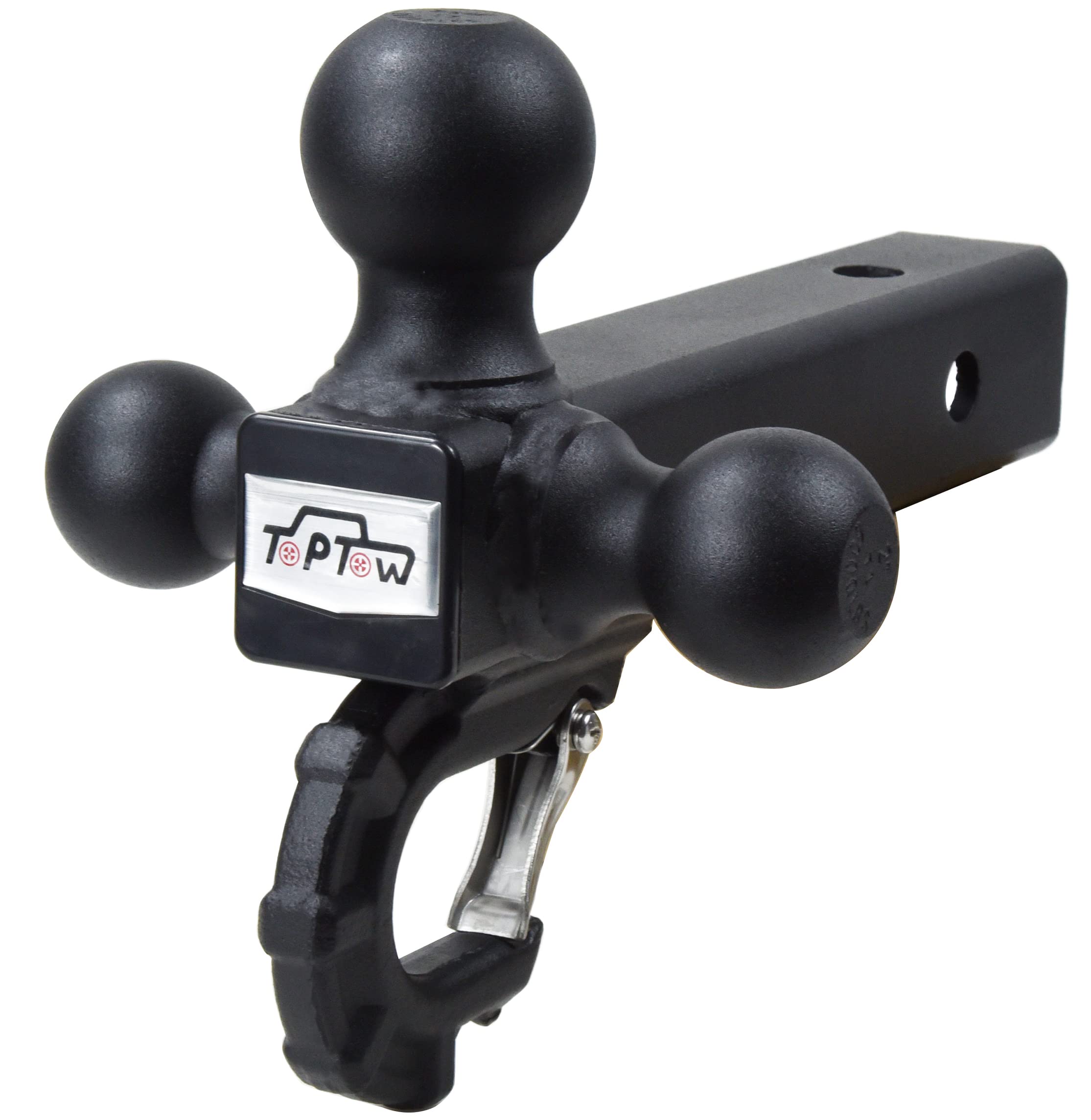 TOPTOW matte-black finish resists corrosion for long-lasting outdoor use.