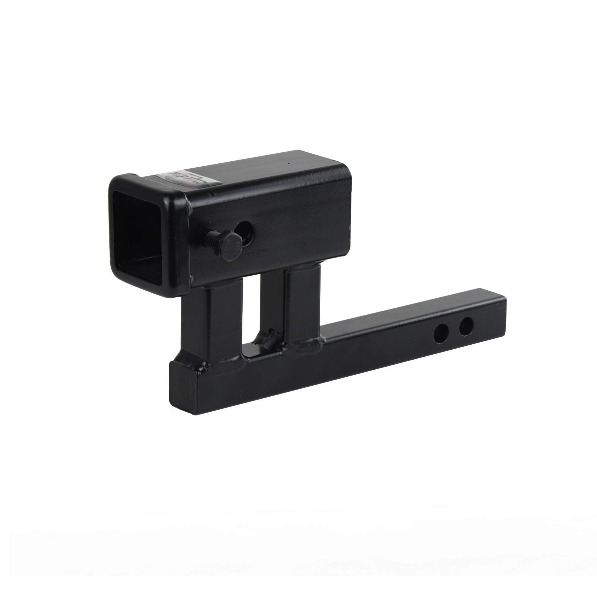 TOPTOW Trailer Extender with 2in receiver for expanded hitch compatibility.
