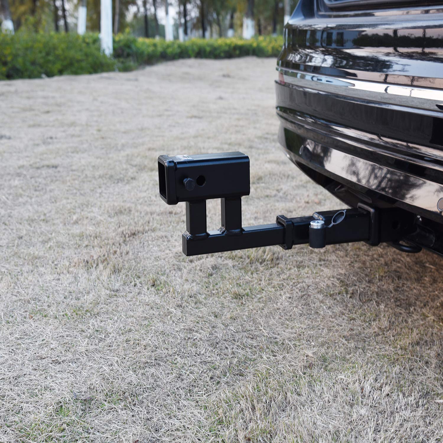 TOPTOW Extender uses a solid 1-1/4in shank for a sturdy hitch connection.