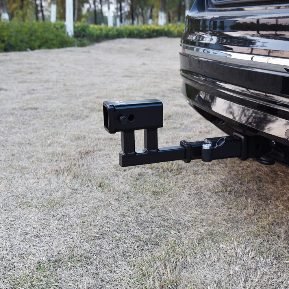 TOPTOW Extender uses a solid 1-1/4in shank for a sturdy hitch connection.