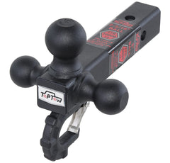 TOPTOW tri-ball hitch assembly for versatile towing applications on trucks and SUVs.
