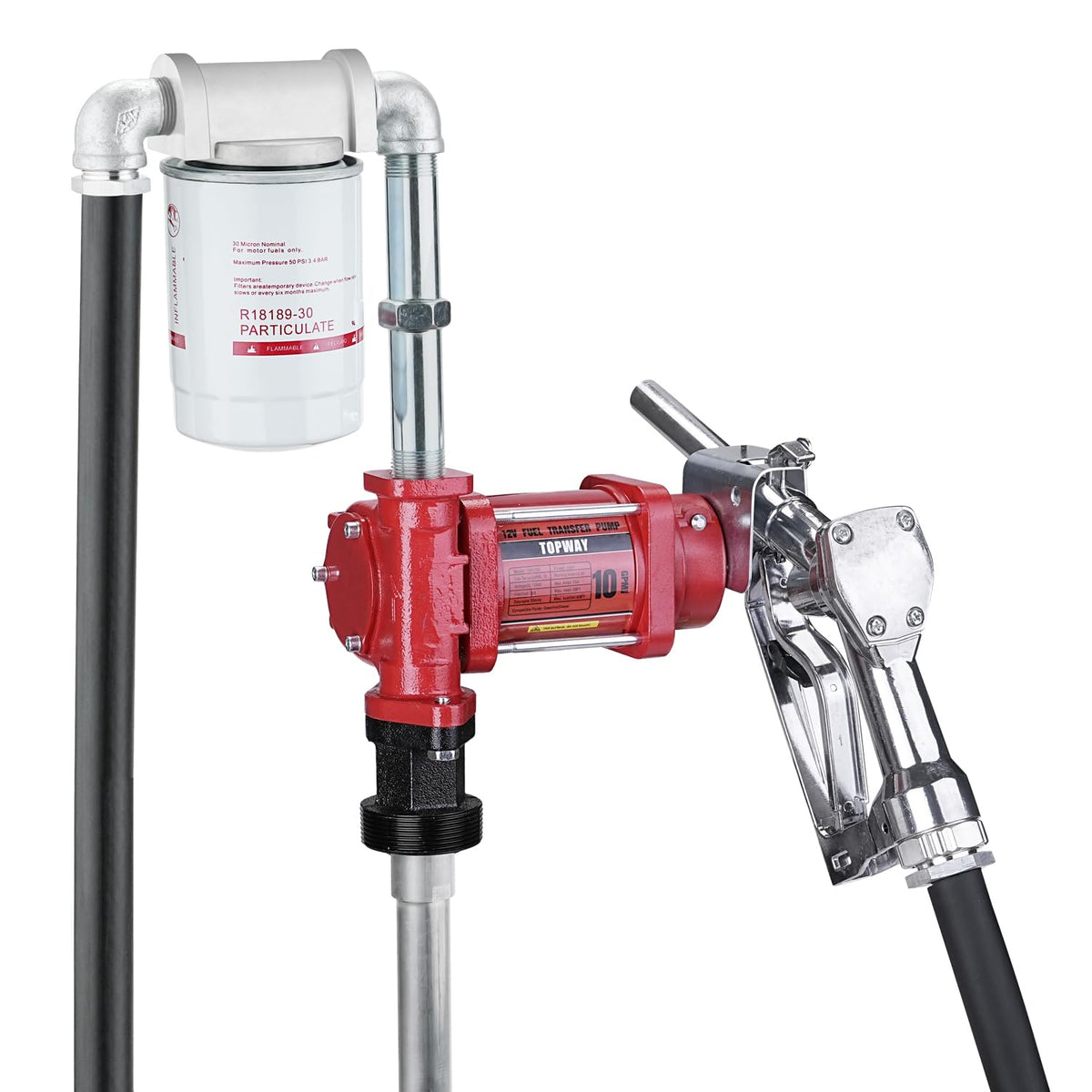 Topway 12V fuel pump kit ready for quick, efficient fueling tasks