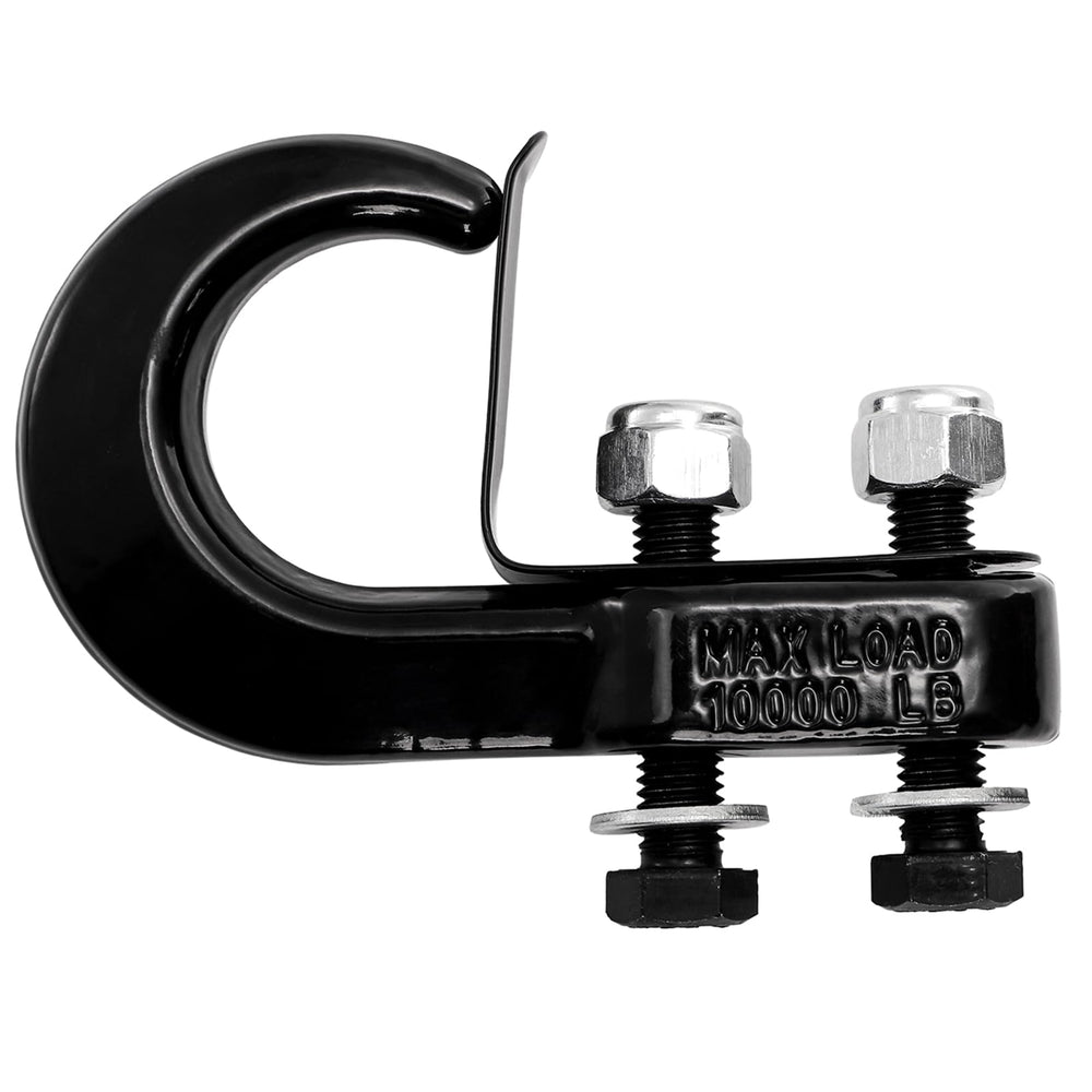 TopZea bolt-on tow hook installed on a truck frame for quick recovery