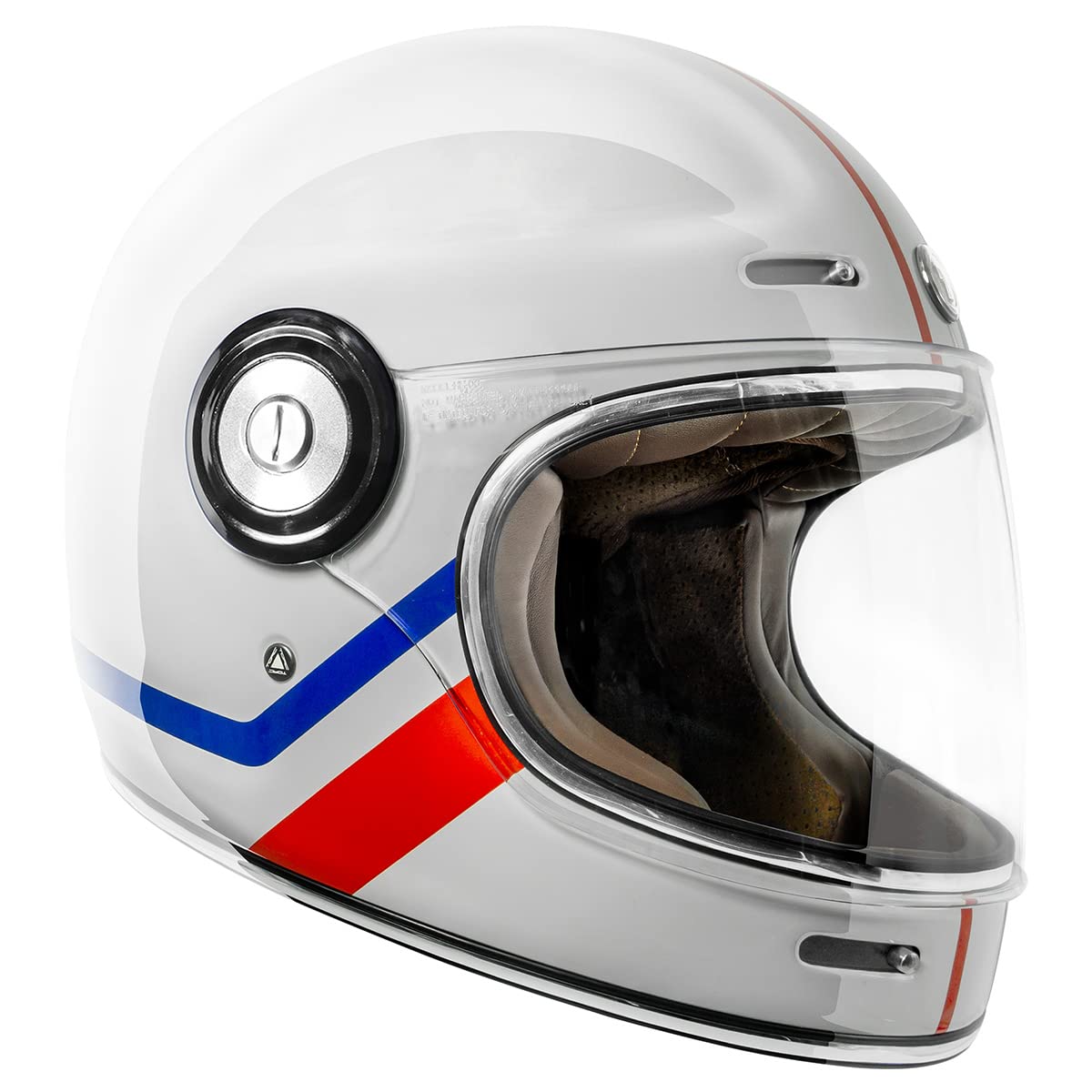 TORC T1 helmet back view, secure shell and streamlined silhouette.