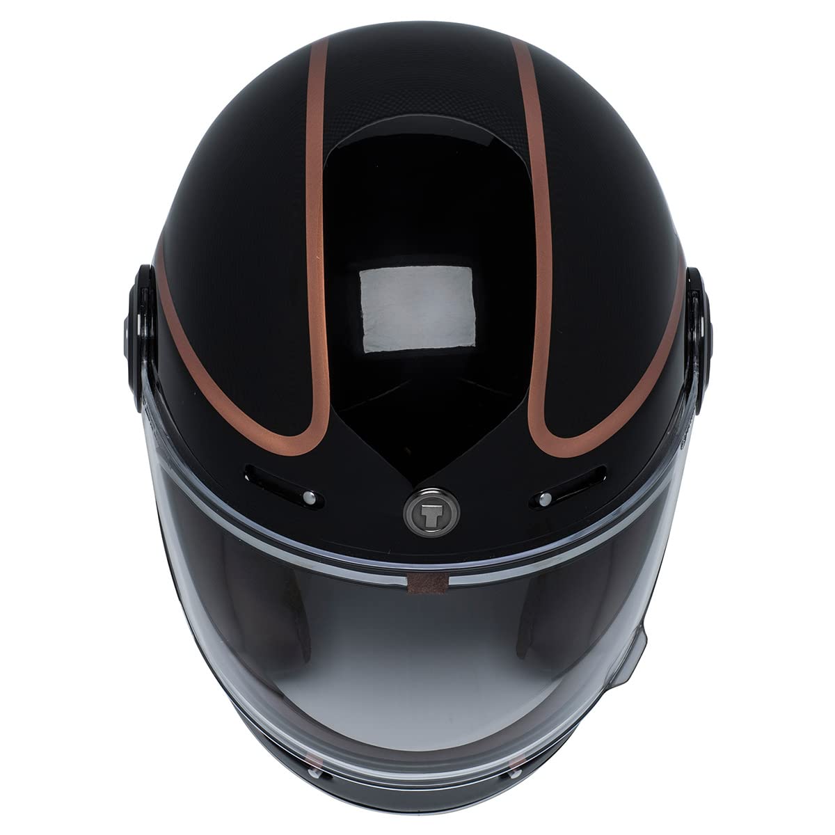 TORC T1 retro full-face helmet faux suede liner for comfortable long wear