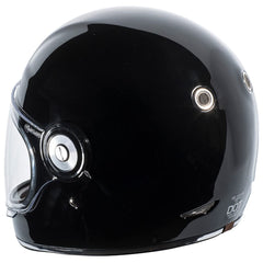 TORC T1 helmet side view highlighting secure fit and safety certifications.