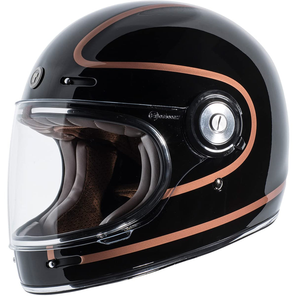 TORC T1 retro full-face helmet glossy shell highlight for daily riding