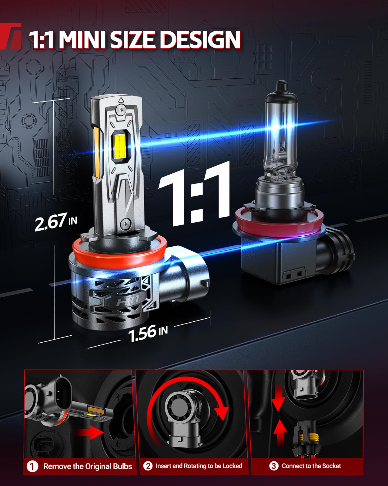 Torchbeam 13000RPM fan provides efficient heat dissipation during use