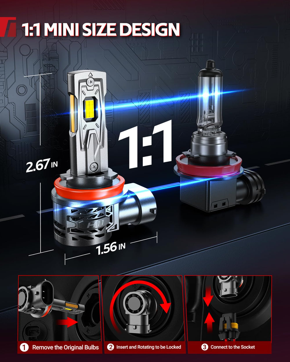 Torchbeam 13000RPM fan provides efficient heat dissipation during use