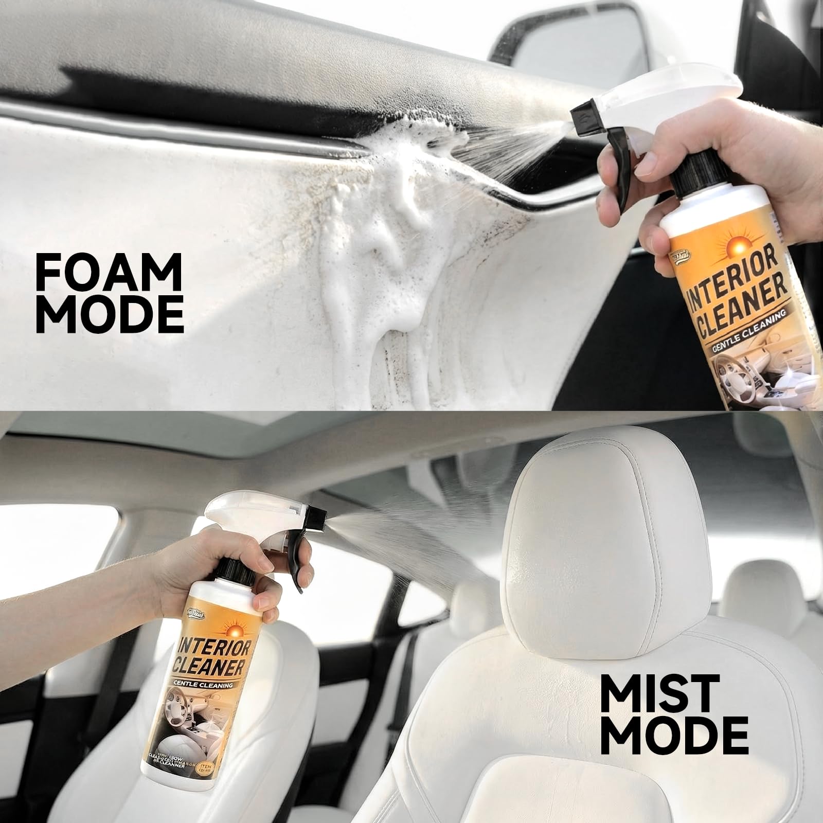 toretark 2in1 cleaner in foam and mist modes