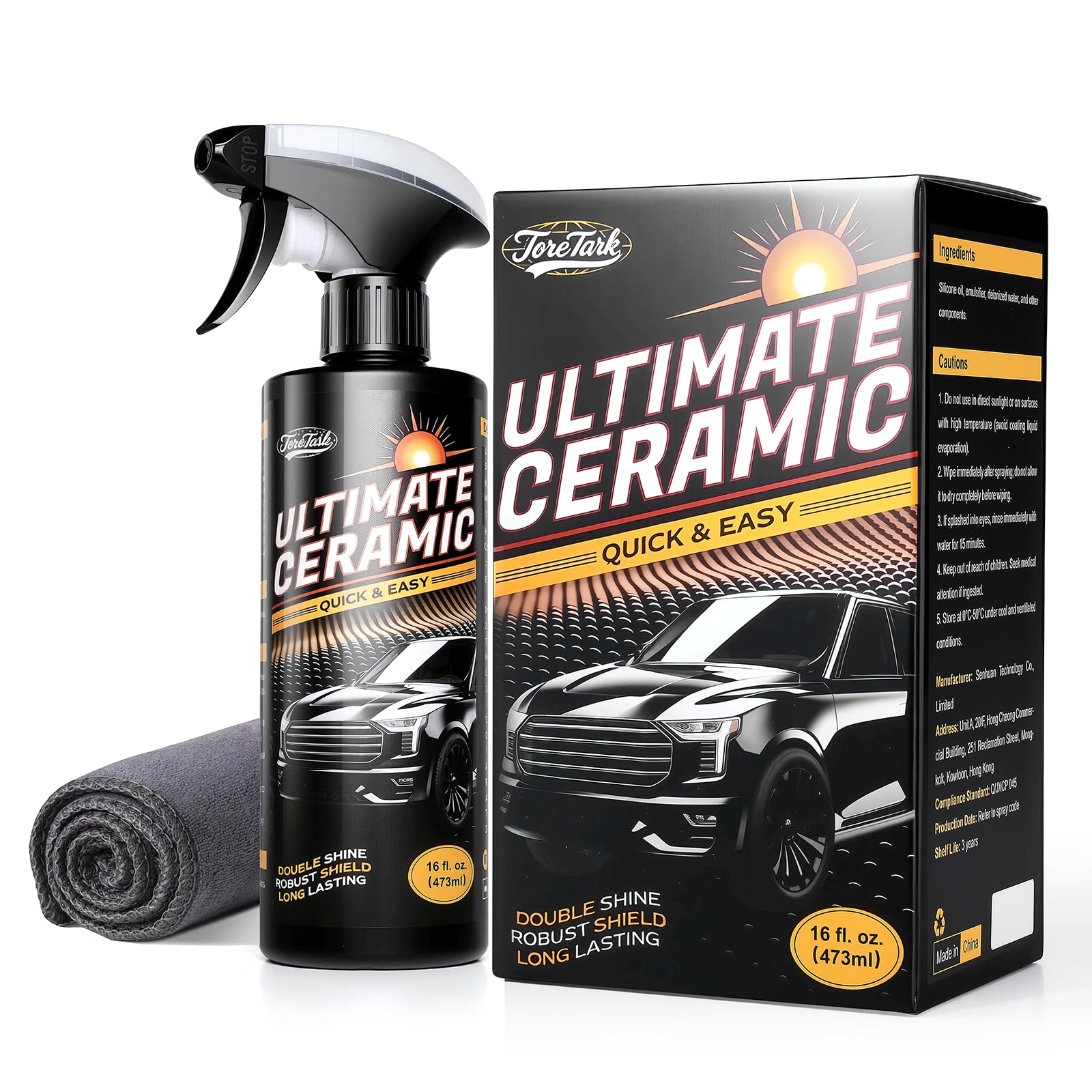 toretark bottle pour shows an easy pour for quick, mess-free coating.