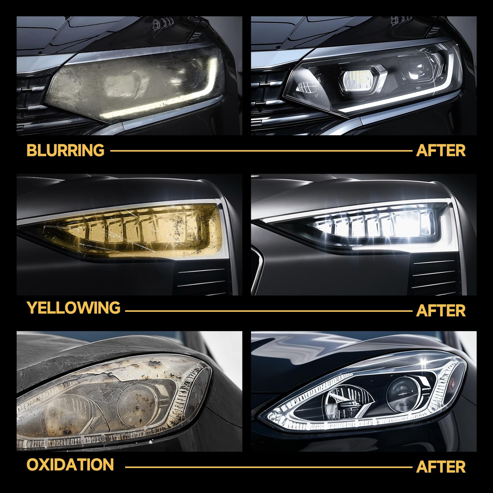 Toretark ceramic coating sealant provides long-lasting headlight protection.