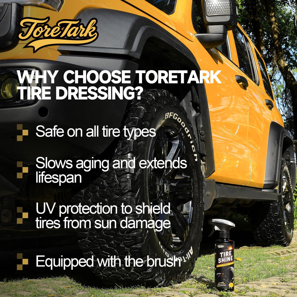Toretark Ceramic Tire Shine Spray suitable for cars, trucks, RVs, motorcycles