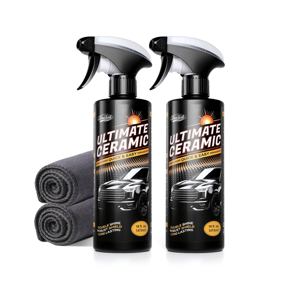 Toretark outside ceramic coating bottle yields showroom gloss on exterior surfaces