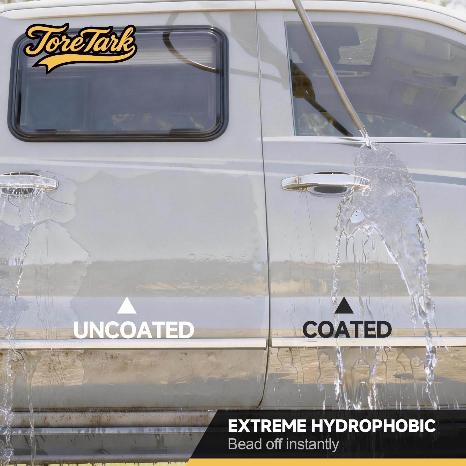 Toretark quick detailer wipe reveals smooth, glossy paint